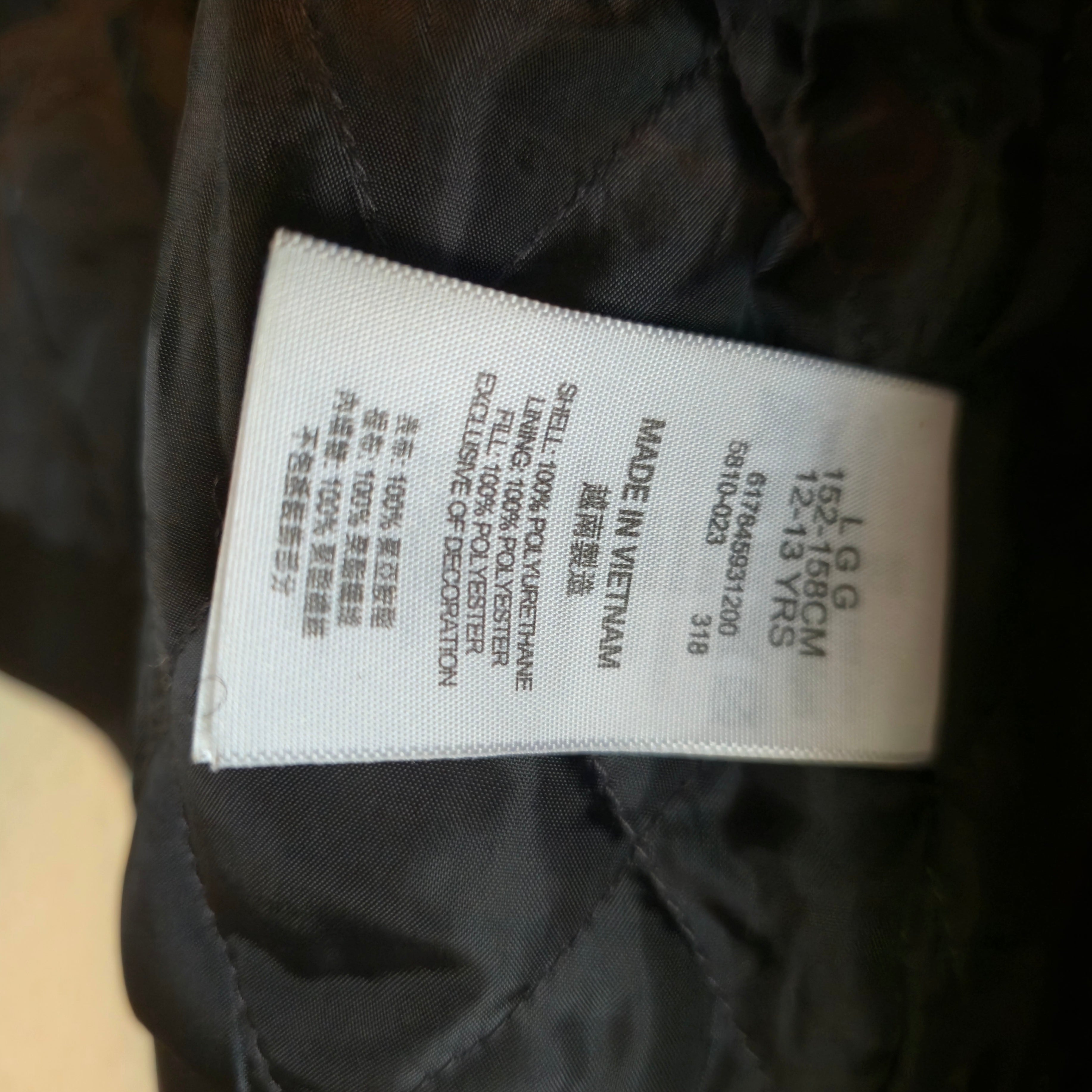 Levi’s Kids Faux Leather Moto Jacket Large 12-13 Black Biker Logo Back